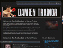Tablet Screenshot of damientrainor.com